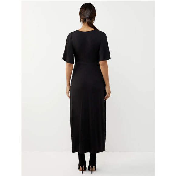 A Pea in the Pod Caftan Knit Maxi Maternity Dress M 8 10 Black - Picture 5 of 9